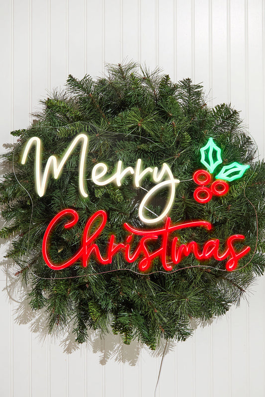 15.7 Inch Merry Christmas Lit Neon Sign Holiday Decoration
