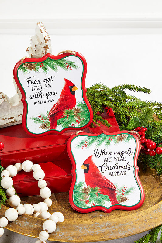 7" x 6" Spiritual Cardinal Sign Christmas Decoration