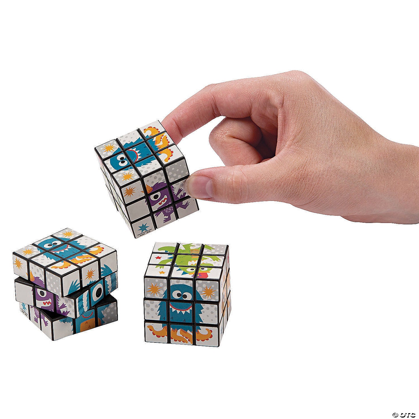 Per Dozen: Mini Cute Monster Puzzle Cubes - 12 Pc. | USA Decoration®