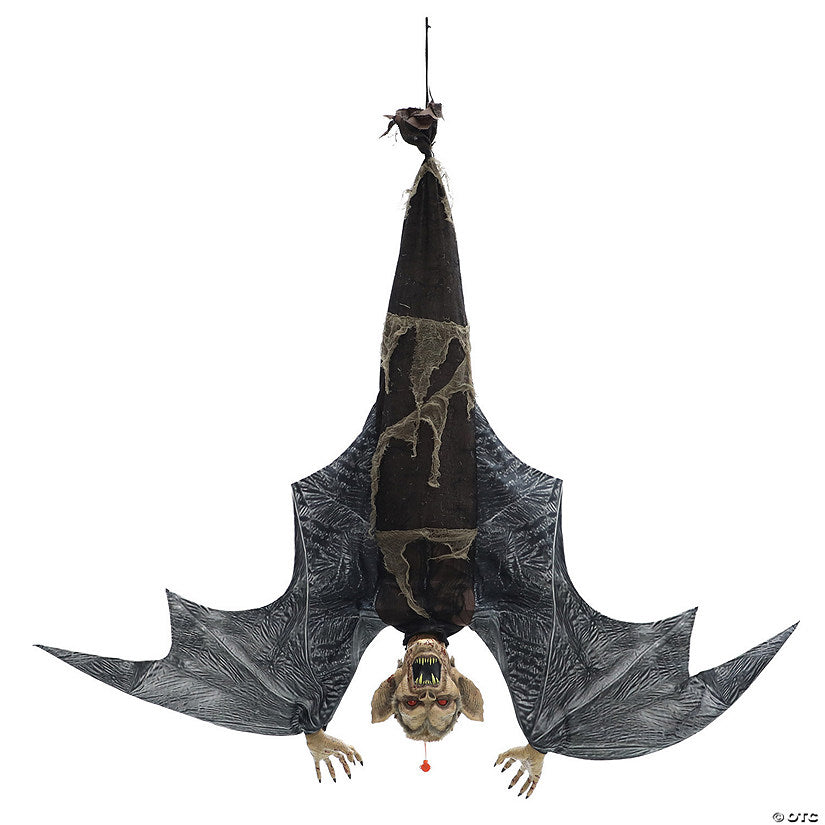 46" Light-Up Hanging Menacing Vampire Animated Prop Halloween Decoration | USA Decoration®