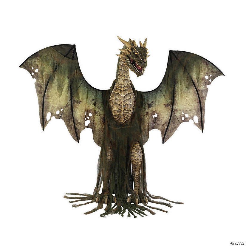 Animated 7 Ft Dark Forest Dragon | USA Decoration®