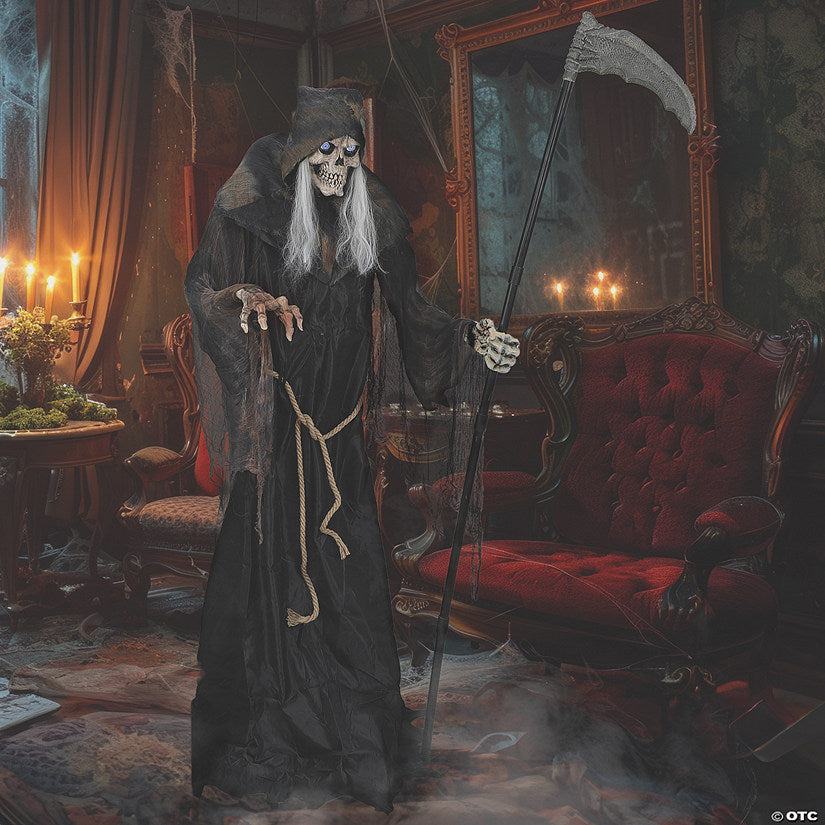 6' Lunging Reaper with Digital Eyes Animated Prop | USA Decoration®
