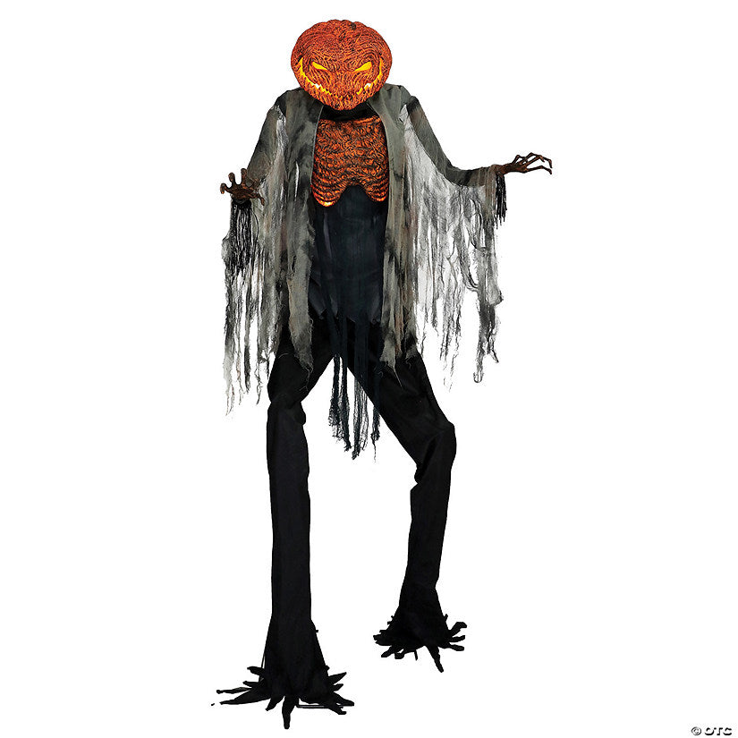 4 Piece(s): 7' Scorched Scarecrow with Flamelight Animated Prop | USA Decoration®