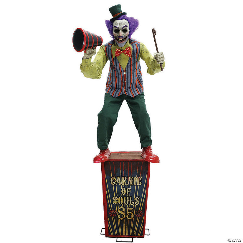 6 Ft. Animated Servo Carnival Barker Halloween Decoration | USA DecorationĀ®