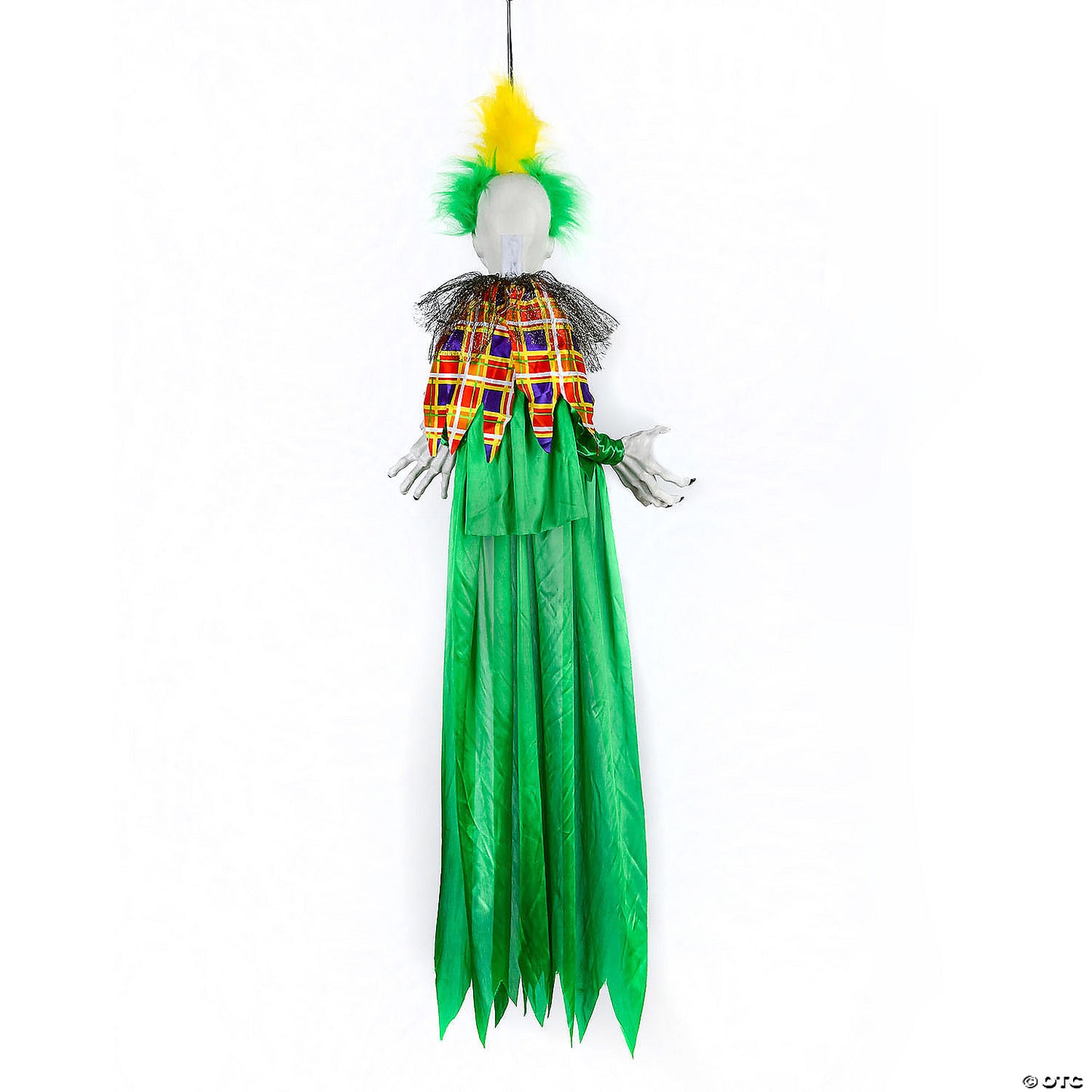 National Tree Company 39 in. Hanging Animated Halloween Clown, Sound Activated | USA Decoration®