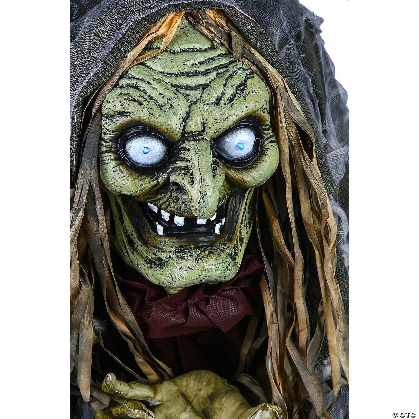 National Tree Company 59 in. Animated Halloween Green Witch, Sound Activated | USA Decoration®