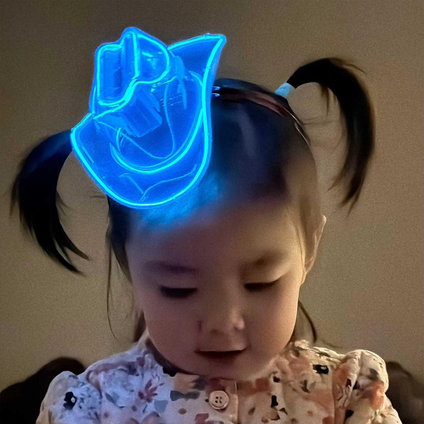 NEON COWBOY Mini Blue Lighting Hat Cowgirl | USA Decoration®