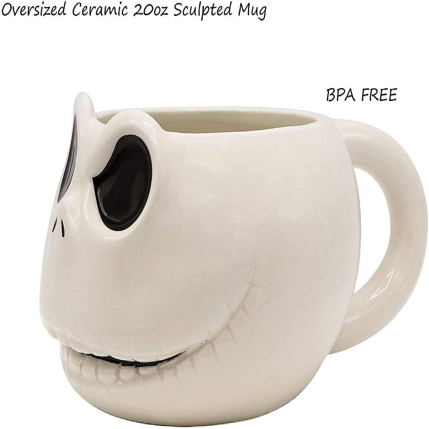 Nightmare Before Christmas Jack Skellington 20oz Sculpted Ceramic Mug | USA Decoration®