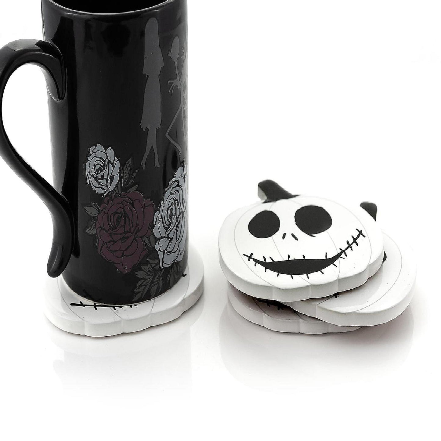 Nightmare Before Christmas Jack Skellington Pumpkin King Drink Coasters 4 Pack | USA Decoration®