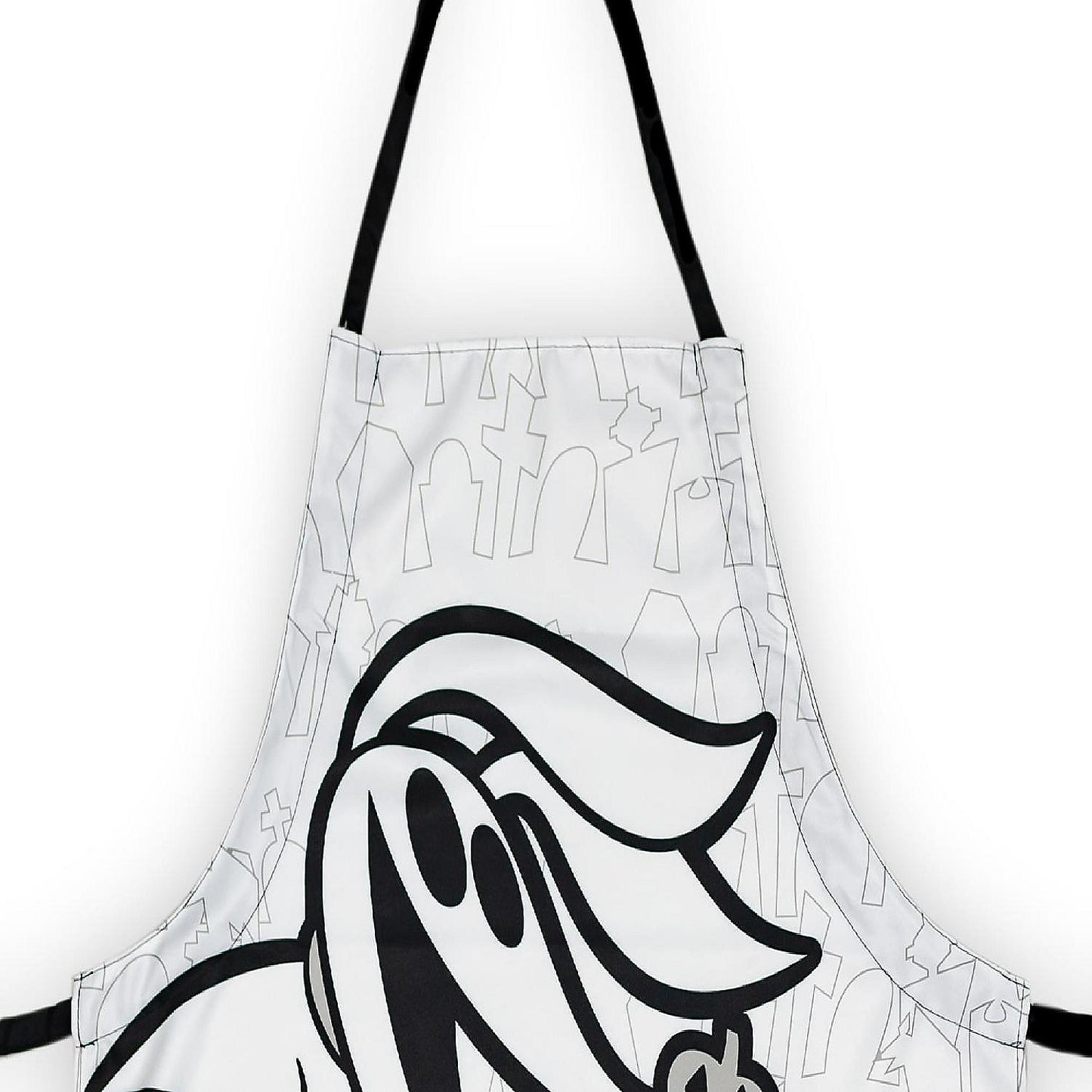 Nightmare Before Christmas Zero Apron - Kitchen Accessory - White Black Ties | USA Decoration®
