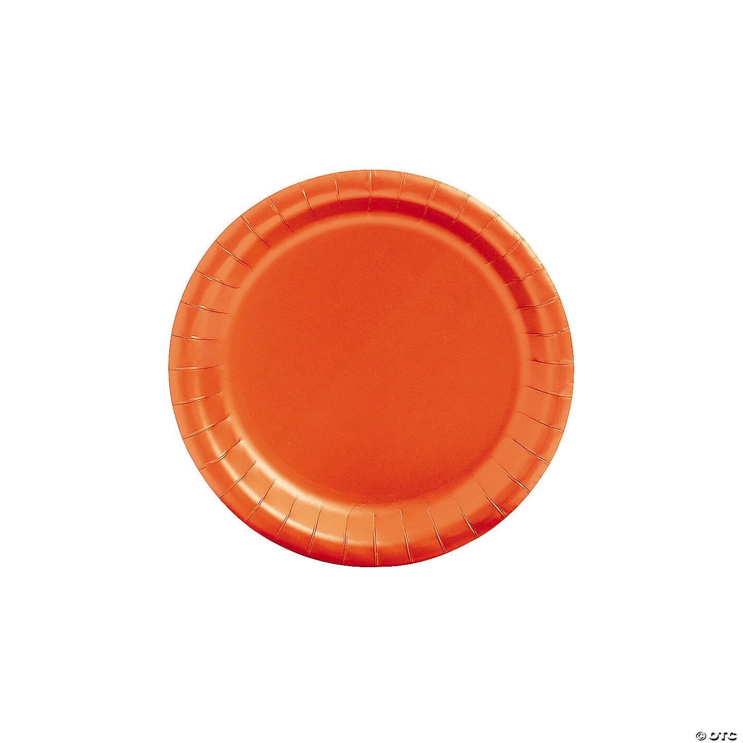 Orange Paper Dessert Plates - 24 Ct.