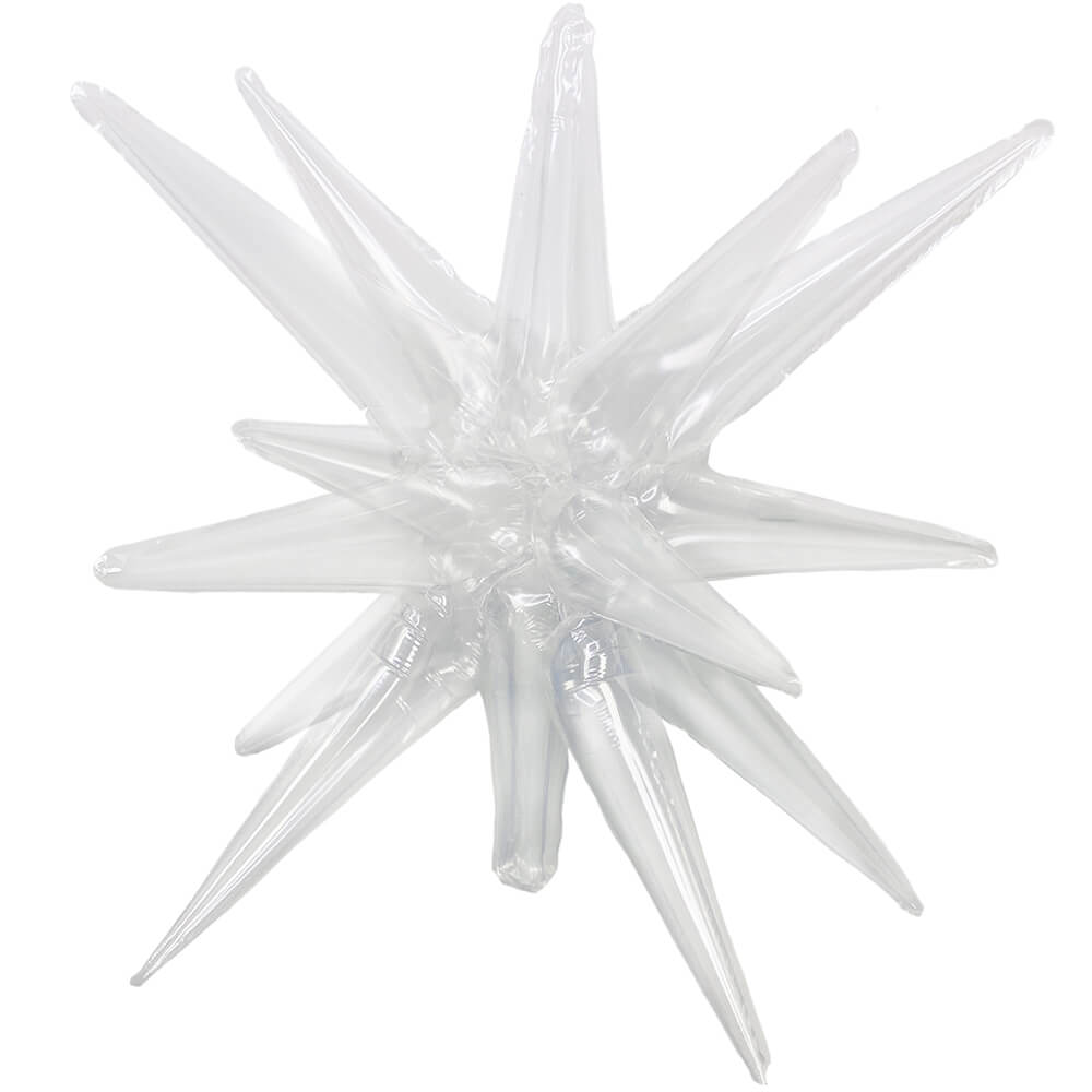 3D STAR-BURST ALL-IN-ONE - TRANSPARENT CLEAR (AIR-FILL ONLY) | USA Decoration®