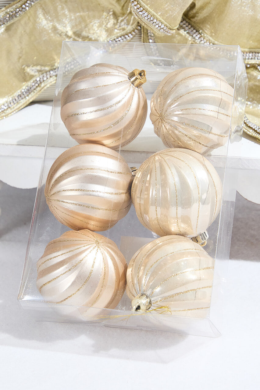 3 Inch Pearl Shatterproof Boxed Set of 6