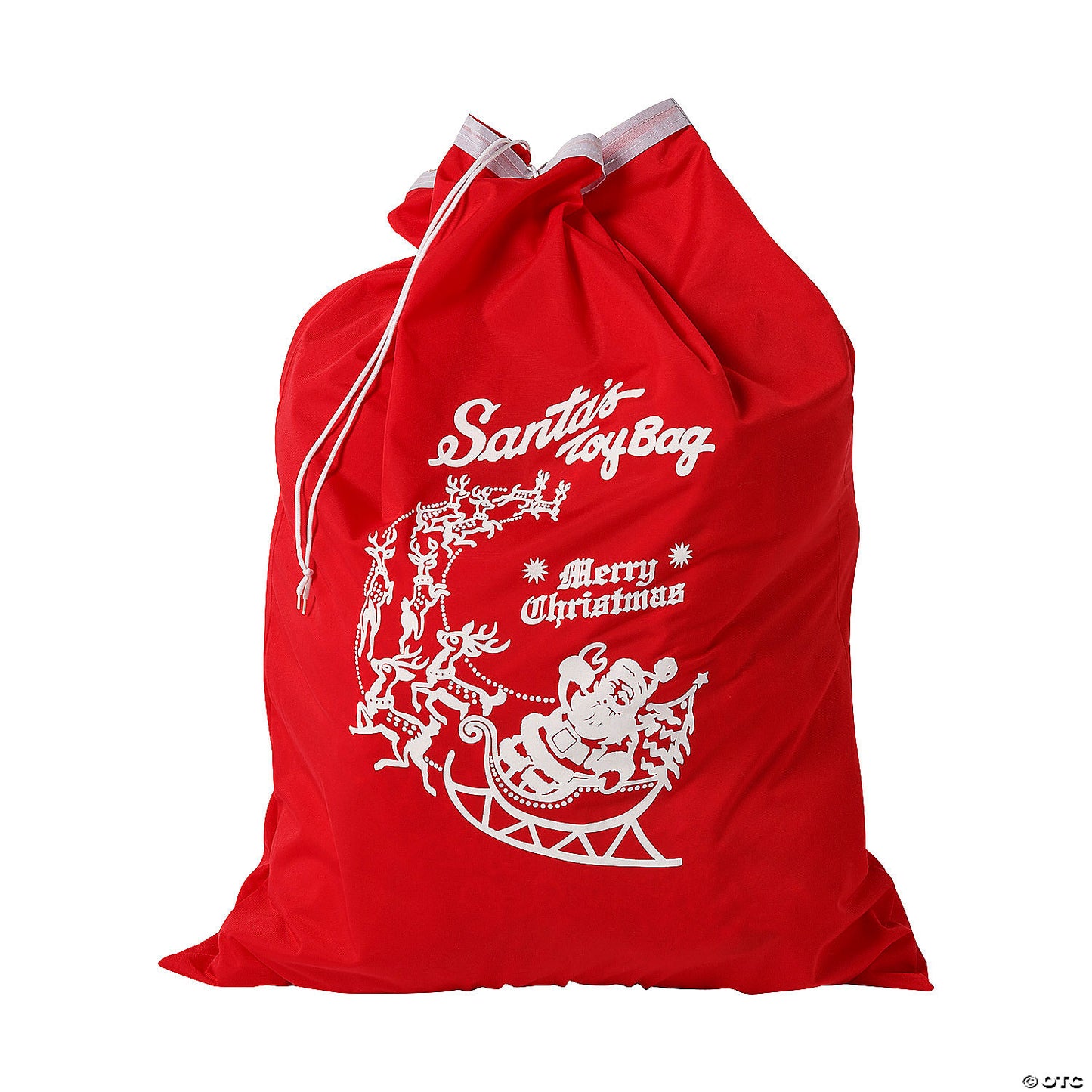 Red Tricot Santa Toy Bag | USA Decoration®