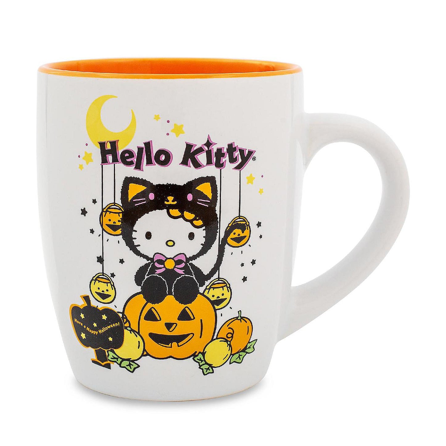 Sanrio Hello Kitty Pumpkin Patch Jumbo Curved Ceramic Latte Mug Hold 25 Ounces | USA Decoration®