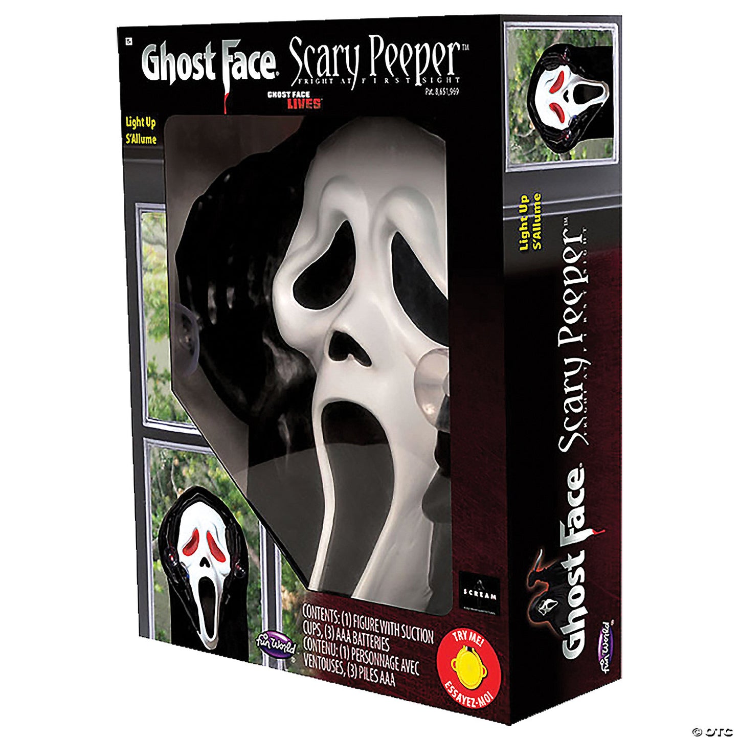 Scream™ Ghost Face Light-Up Window Peeper Decoration | USA Decoration®