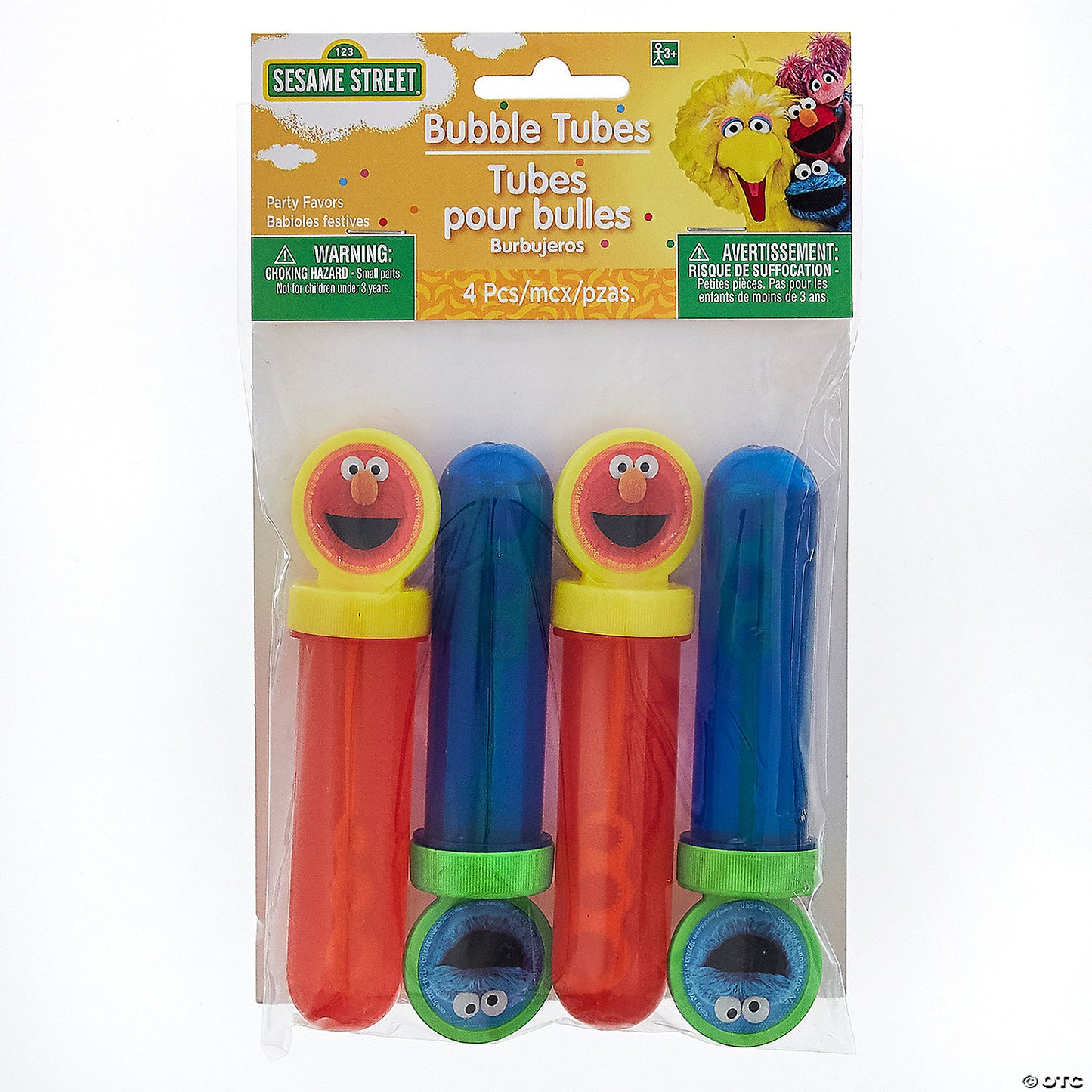 Sesame Street™ Elmo Cookie Monster Bubble Tubes - 4 Pc. | USA Decoration®