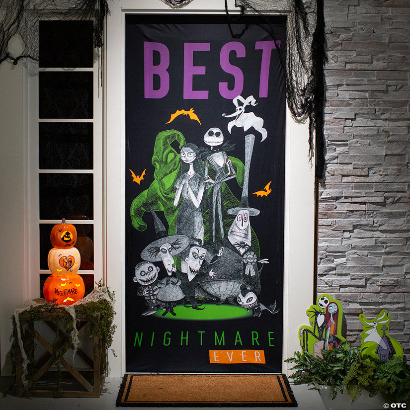 80" The Nightmare Before Christmas™ Best Nightmare Ever Halloween Door Decoration | USA Decoration®