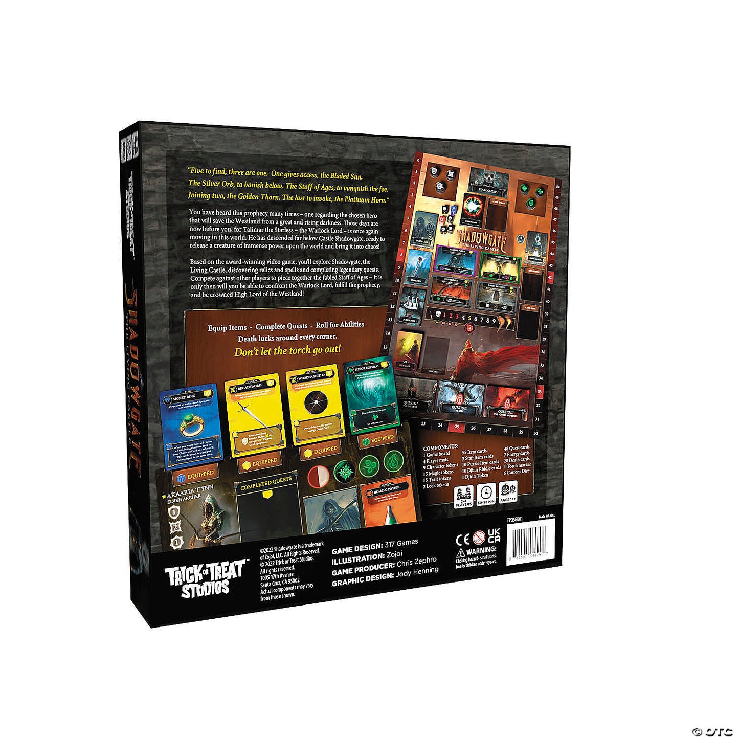 Shadowgate™ The Living Castle Board Game for 2 to 4 Players | USA Decoration®