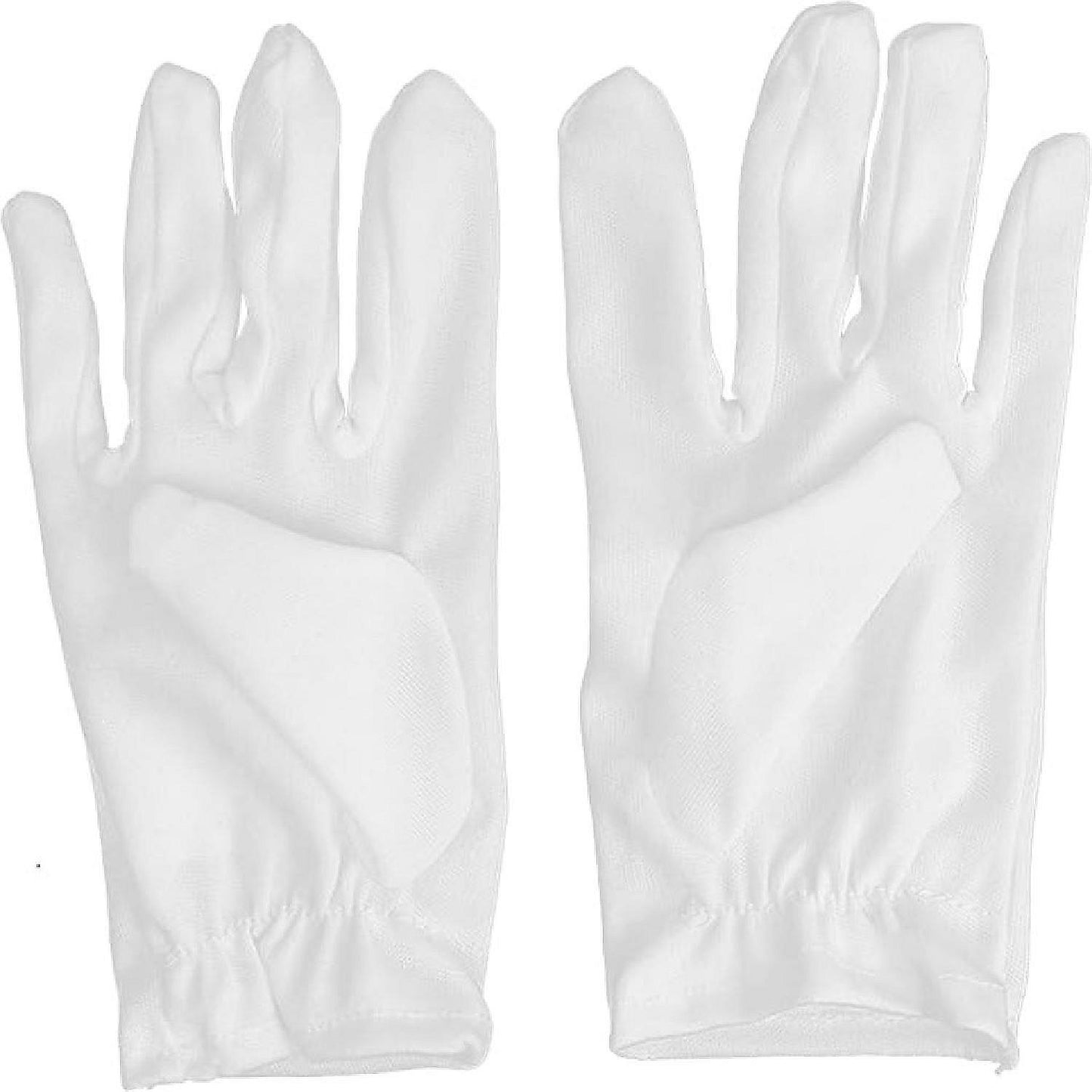 Skeleteen White Child Costume Gloves - Formal Kids Size Wrist Glove Set for Boys and Girls