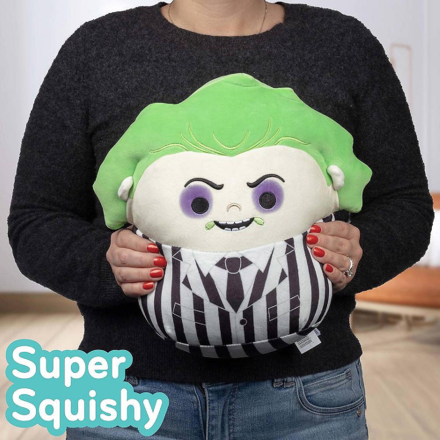 Squishmallows Original 10-Inch Beetlejuice Plush - Collectible Stuffed Animal - Gift for Kids, Girls Boys | USA Decoration®