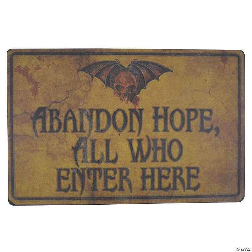 1 Piece(s): Abandon Hope All Who Enter Halloween Decoration | USA Decoration®
