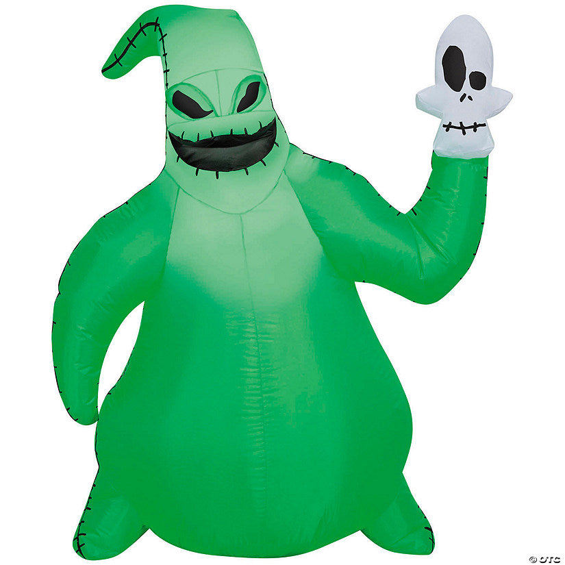 42" Airblown® Inflatable Light-Up The Nightmare Before Christmas™ Oogie Boogie with Skull Outdoor Yard Decoration | USA Decoration®