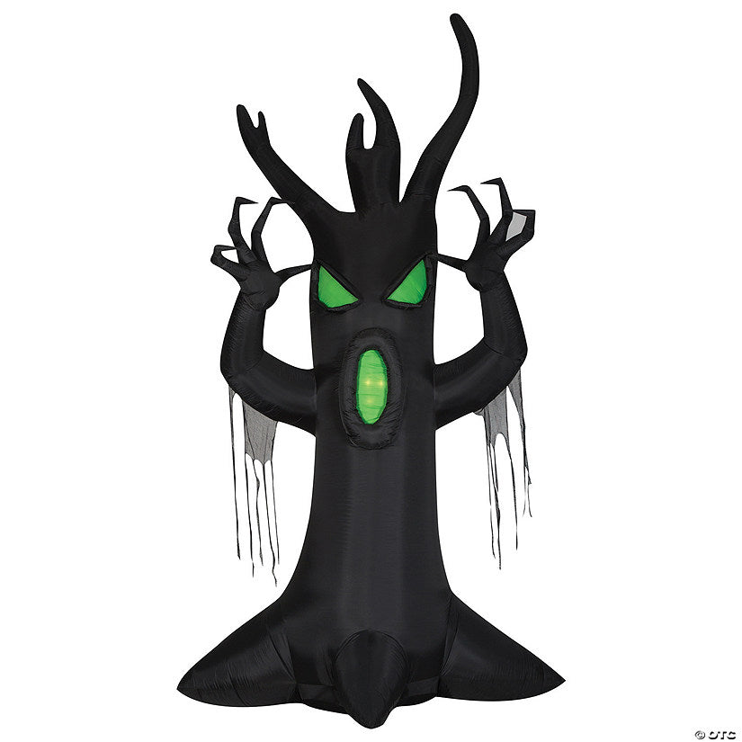 144" Airblown Inflatable Giant Scary Tree with LEDs Halloween Yard Decoration | USA Decoration®