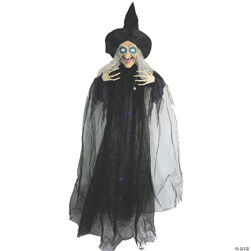 72" Animated Hanging Witch Halloween Decoration | USA Decoration®