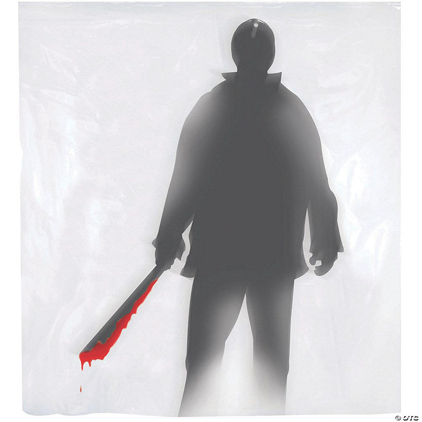 Machete Killer Shower Curtain Halloween Decoration | USA Decoration®
