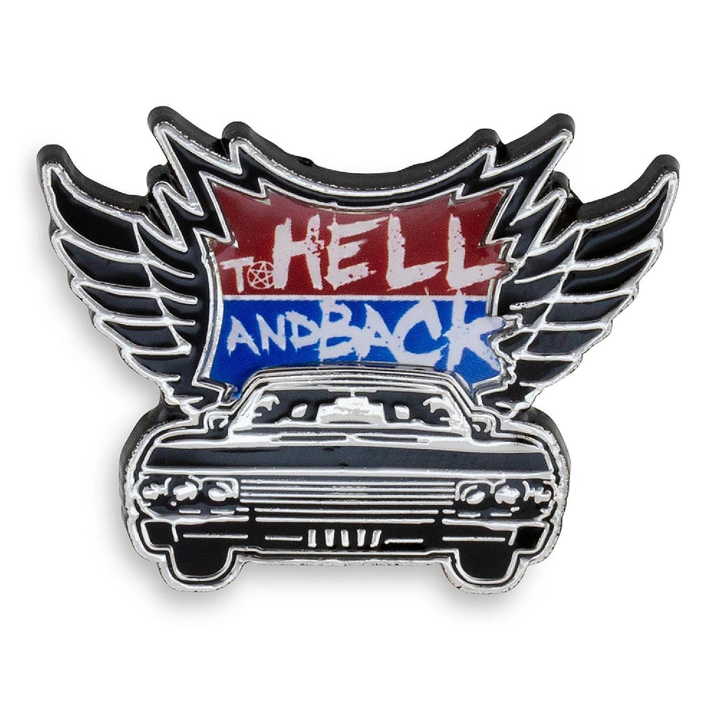 1 Piece(s): Supernatural "To Hell and Back" Enamel Pin | USA Decoration®