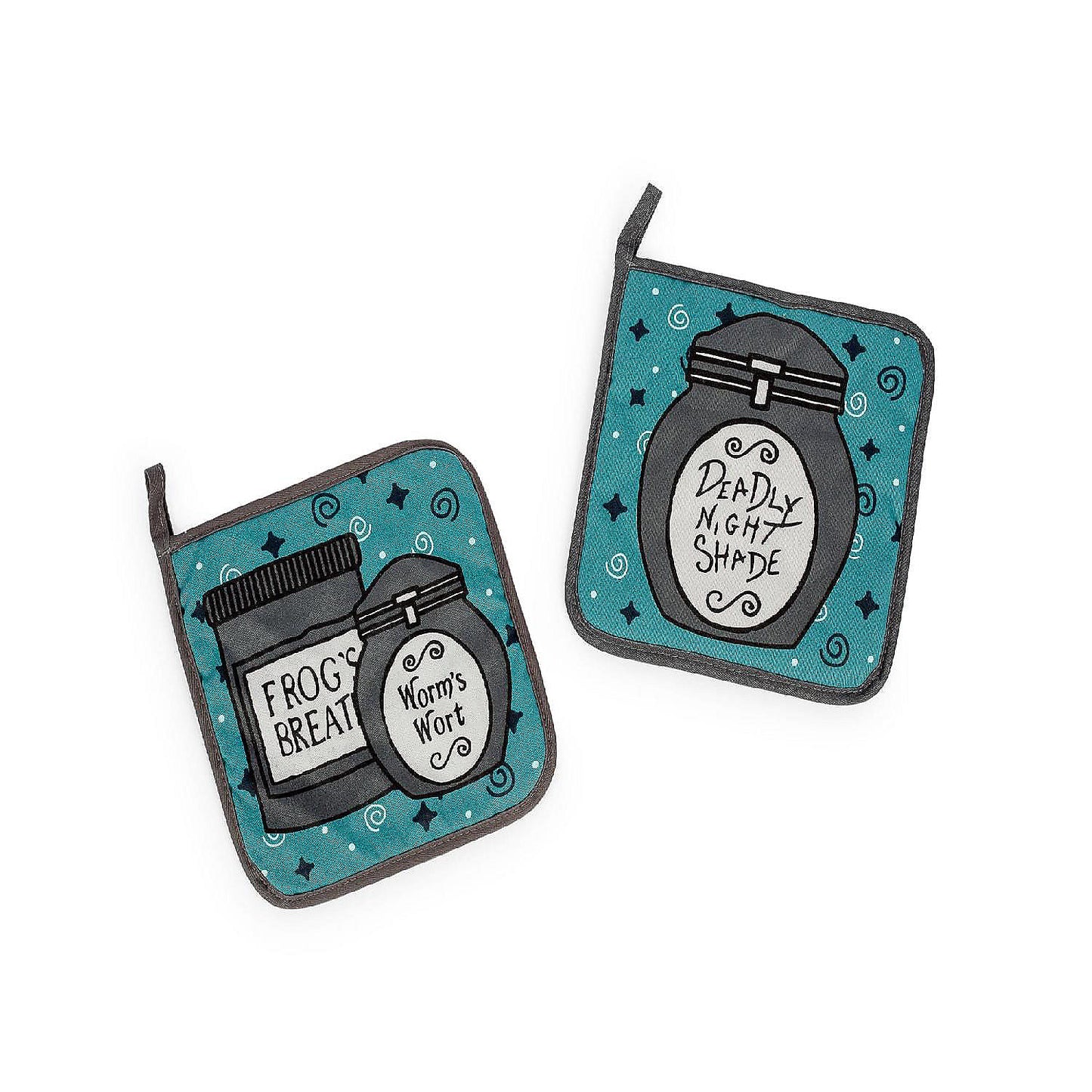 1 Piece(s): The Nightmare Before Christmas Jack and Sally Kitchen Pot Holders Set of 2 | USA Decoration®