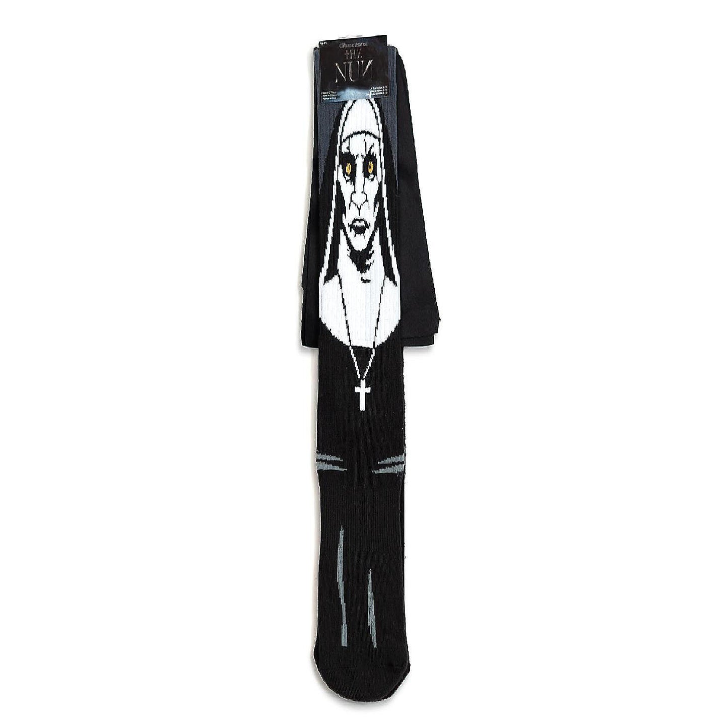 The Nun Athletic Crew Socks with 3D Print - Breathable Black Tube Socks - 1 Pair | USA Decoration®