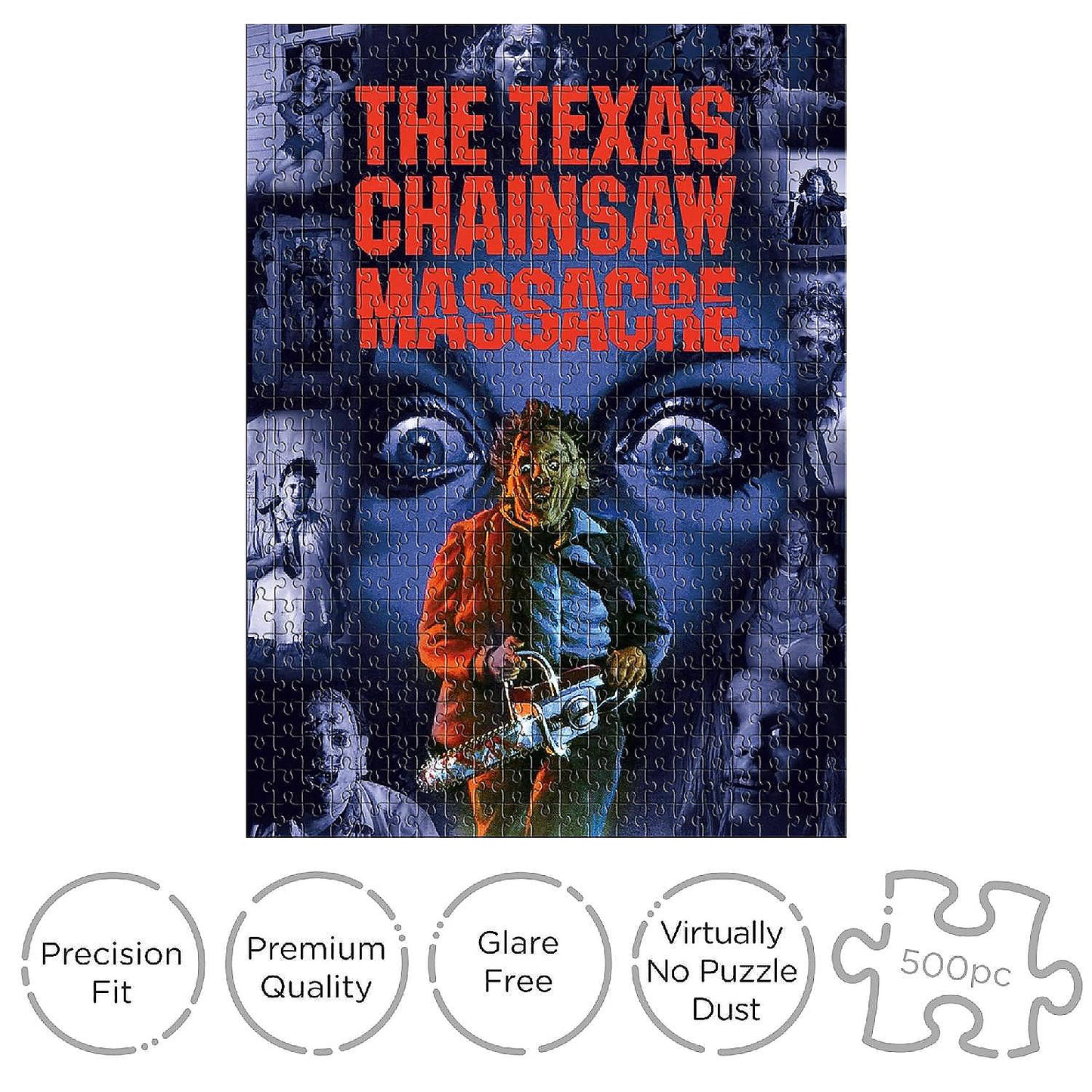 The Texas Chainsaw Massacre Coffin Box 500 Piece Jigsaw Puzzle | USA Decoration®