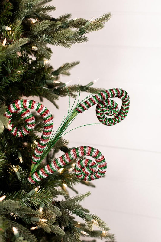 30 Inch Tinsel Swirl Spray Holiday Decoration