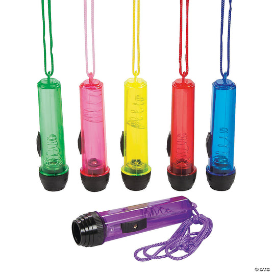Transparent Flashlights on A Rope - 12 Pc. | USA Decoration®