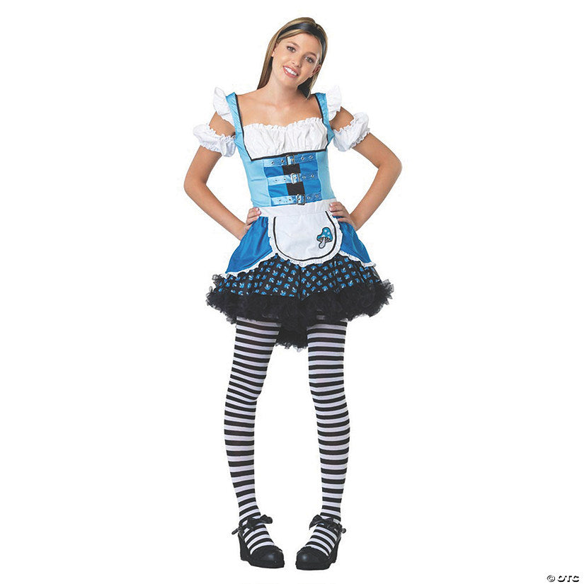 Teen Girl's Mushroom Alice Costume Small Medium 10-12 | USA Decoration®