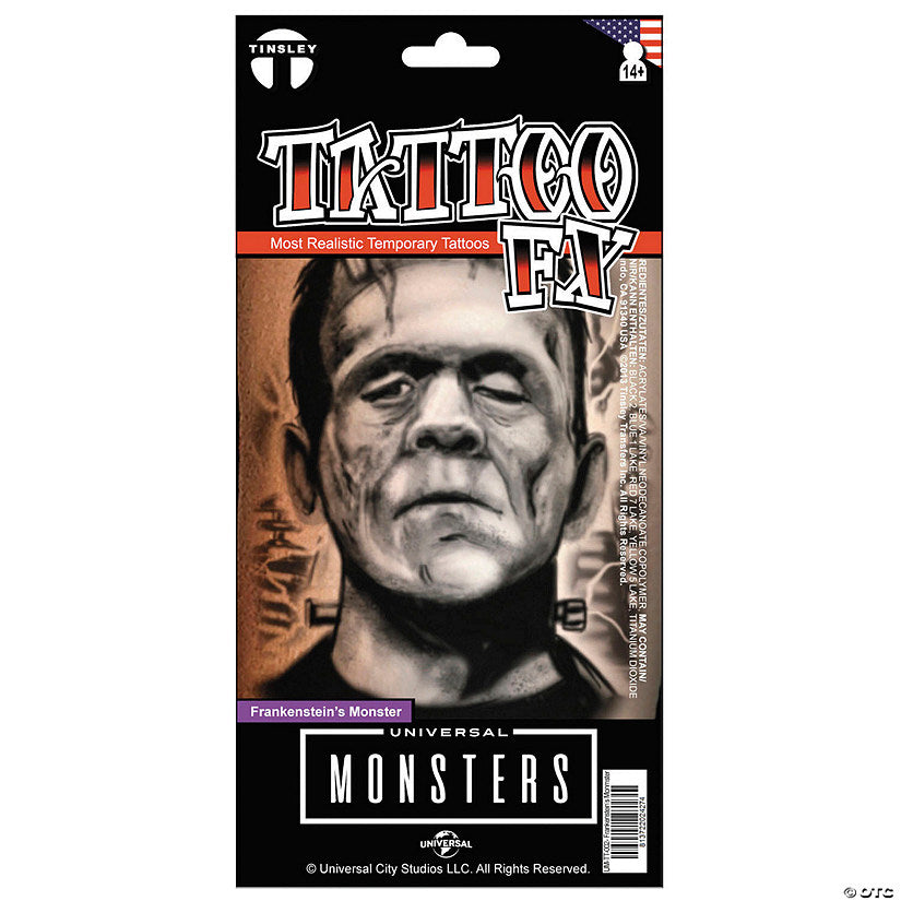 Tinsley Transfers Universal Monsters™ Frankenstein's Monster Temporary Tattoo | USA Decoration®