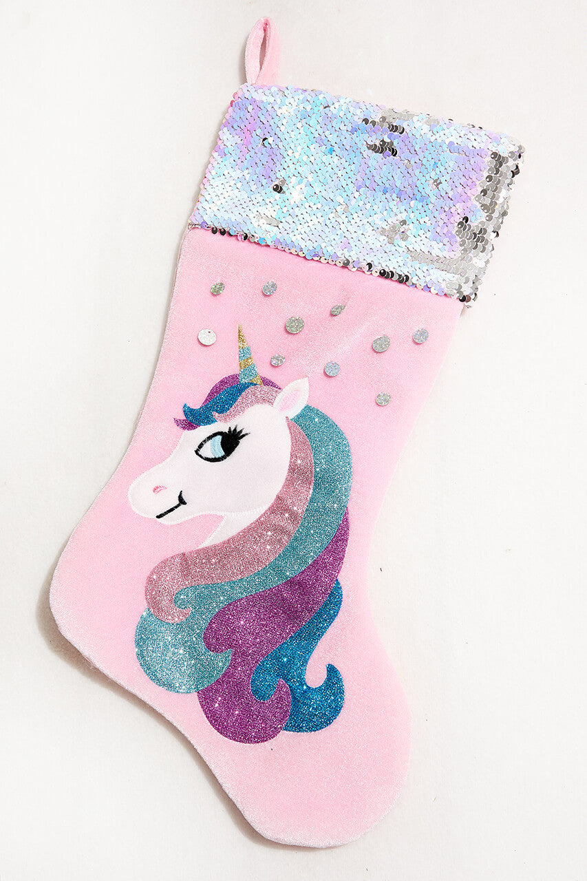 18 Inch Kurt S. Adler Unicorn Stocking Christmas Decoration