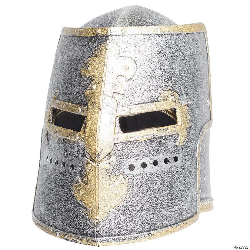 1 Piece(s): Adults Silver Knight Full Helmet | USA Decoration®