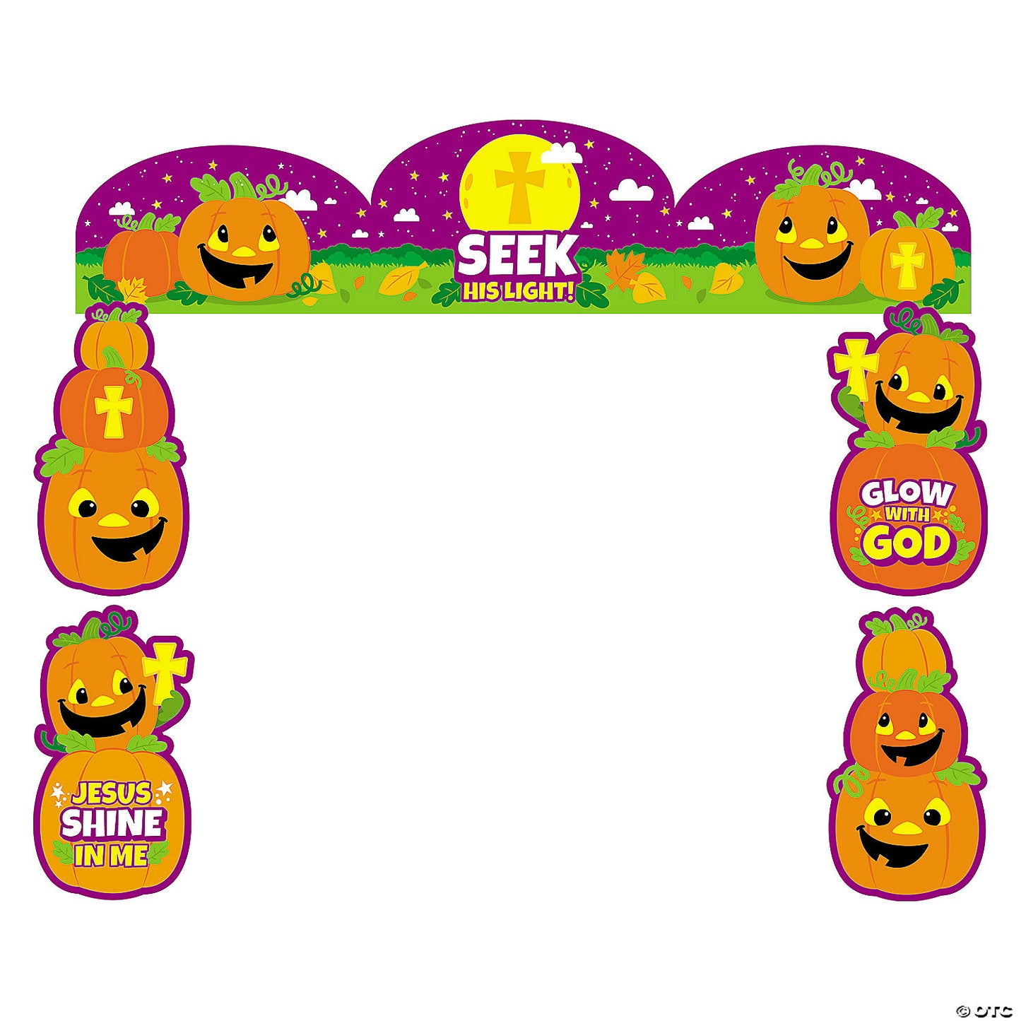 7 Piece(s): Value Christian Pumpkin Trunk-or-Treat Decorating Kit - 7 Pc. | USA Decoration®