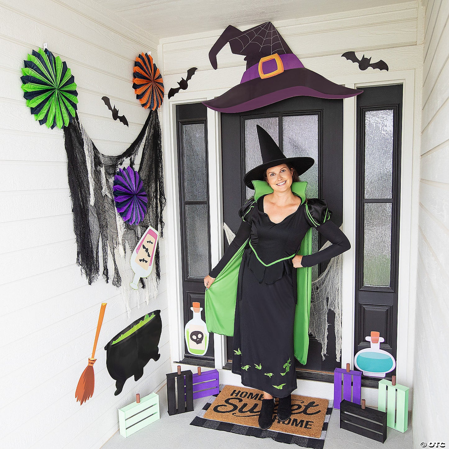Value Classic Witch Trunk-or-Treat Cardstock Decorating Kit - 9 Pc. | USA Decoration®
