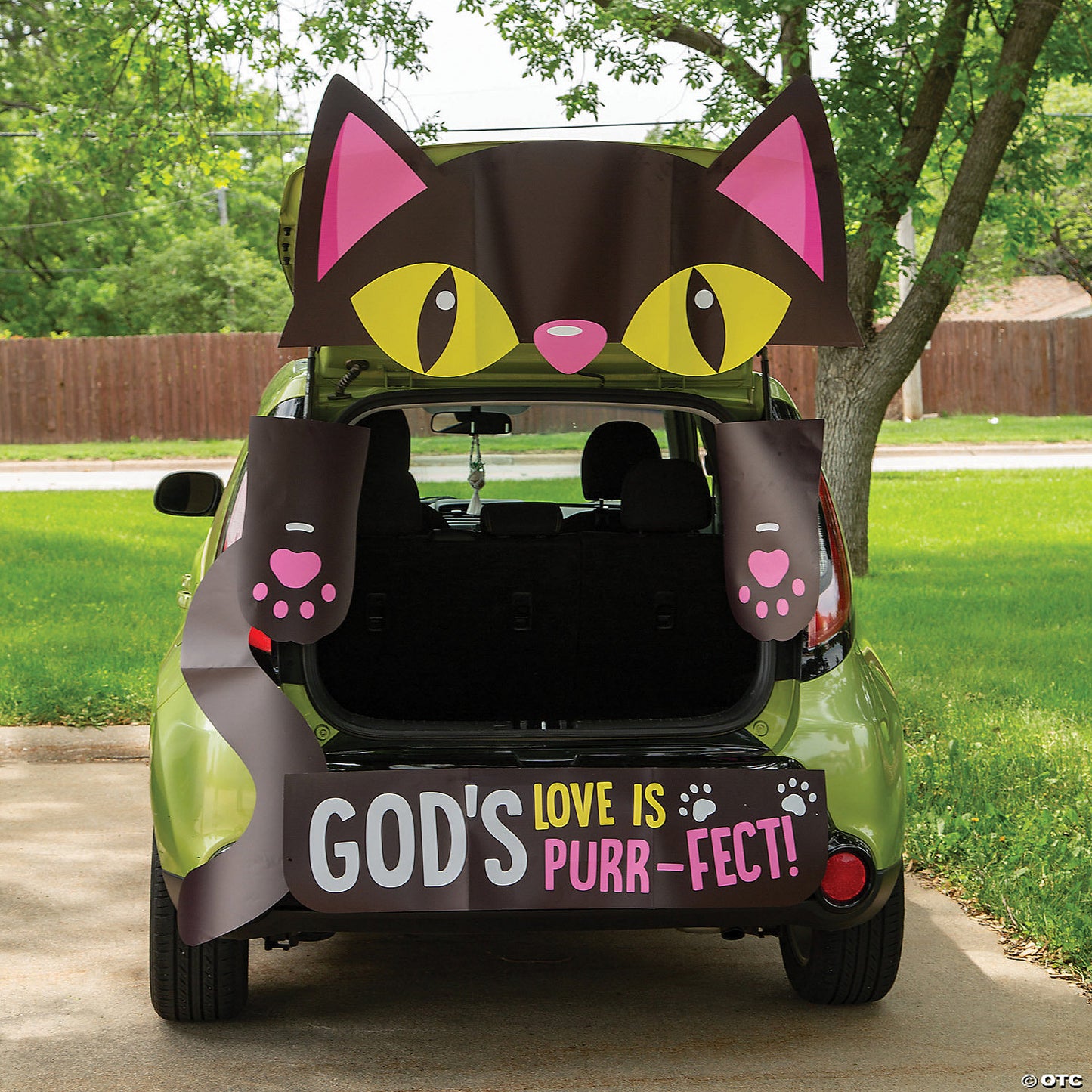 5 Piece(s): Value Religious Black Cat Trunk-or-Treat Decorating Kit - 5 Pc. | USA Decoration®