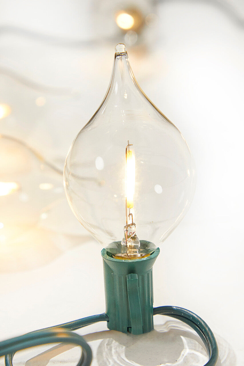 128 Inch LED Retro Kismet Light Strand Clear