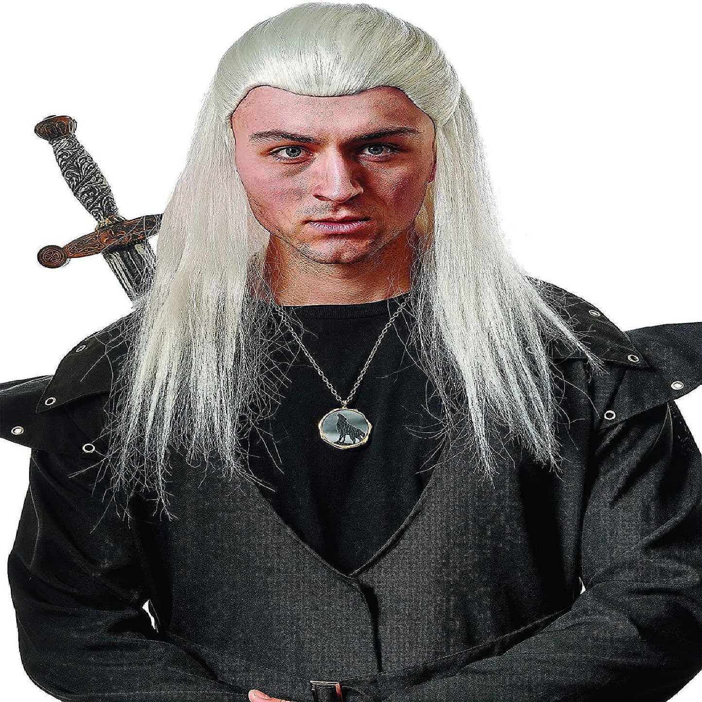 Wig Medieval Knight Adult Costume Wig Grey