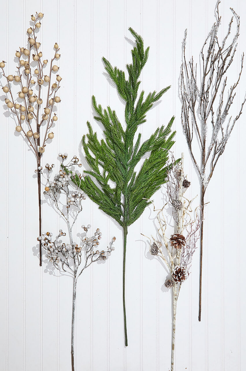 Winter Woodland Sprays Mini Bundle Natural Holiday Floral Accents