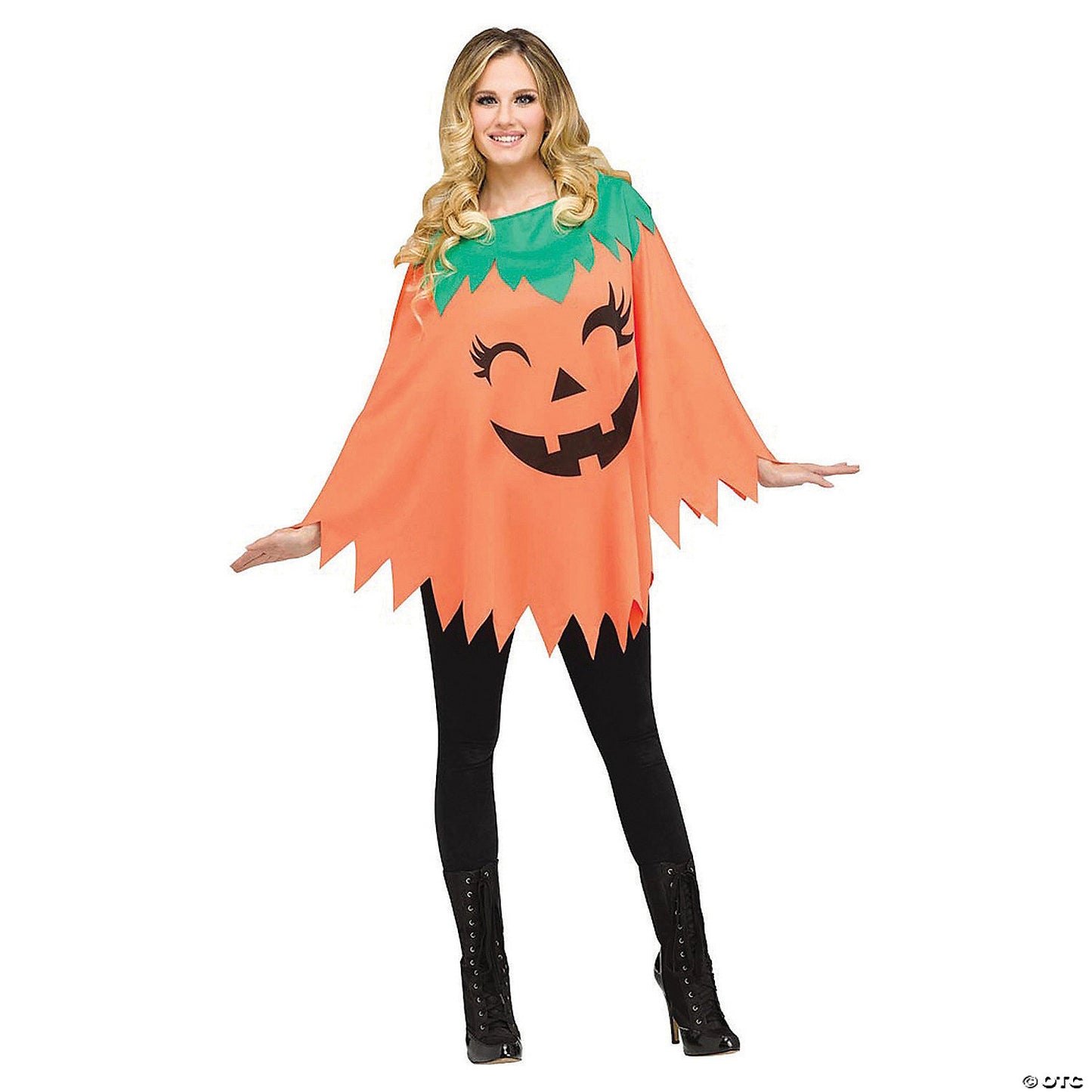 Women's Pumpkin Poncho Costume | USA Decoration®