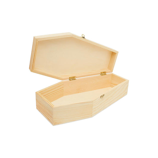 Woodpeckers Crafts, DIY Unfinished Wood 12" Coffin, Pack of 2