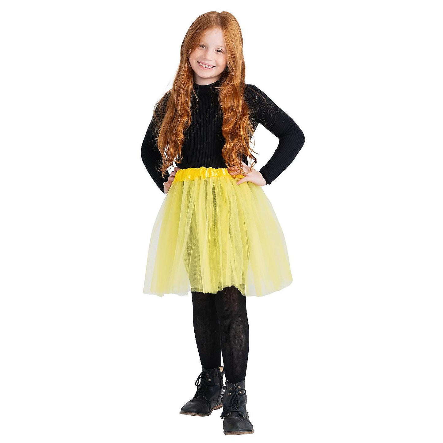 Yellow 4 Layered Tutu Skirt Costume