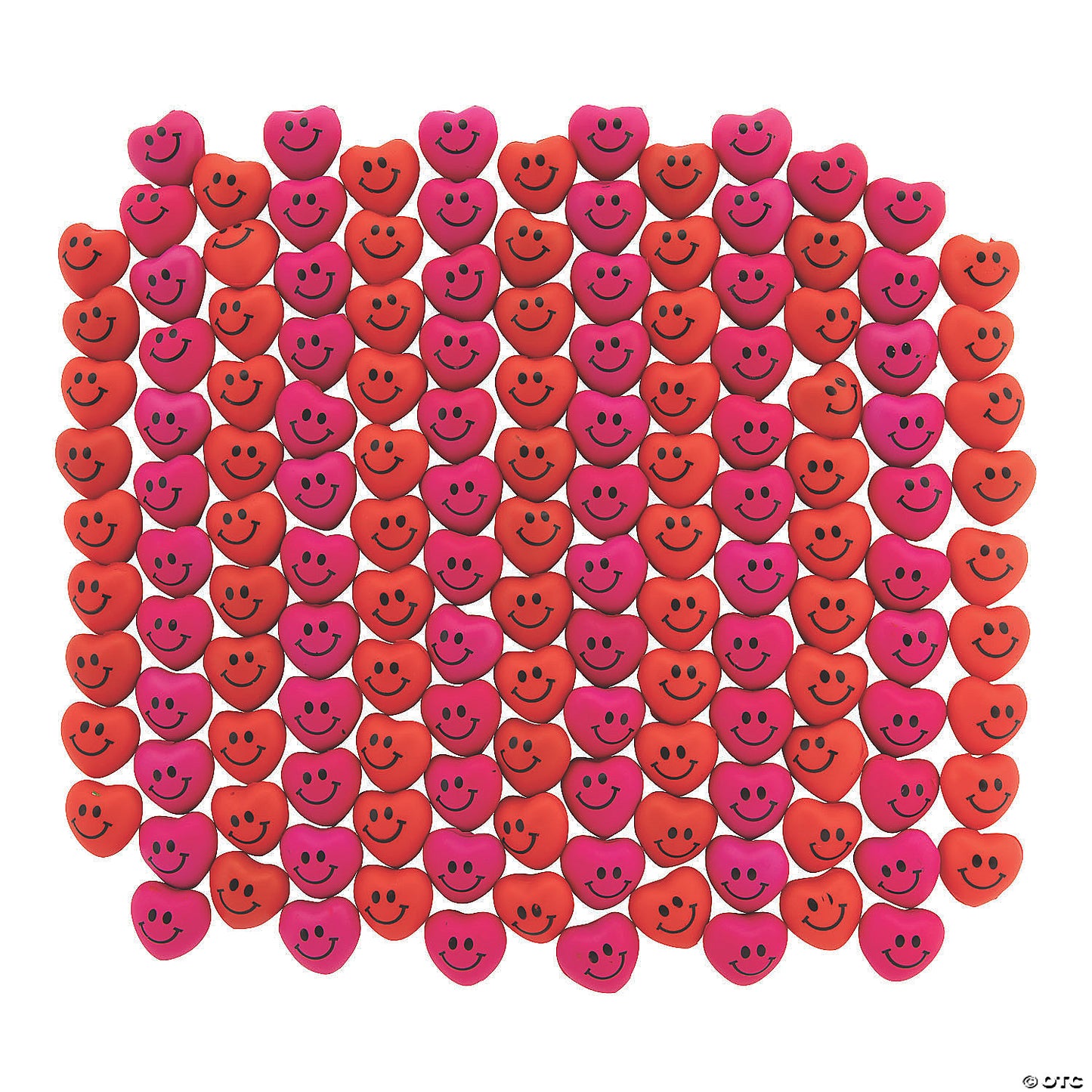 1 1/2" Bulk 144 Pc. Mini Valentine's Day Pink & Red Heart Stress Toys